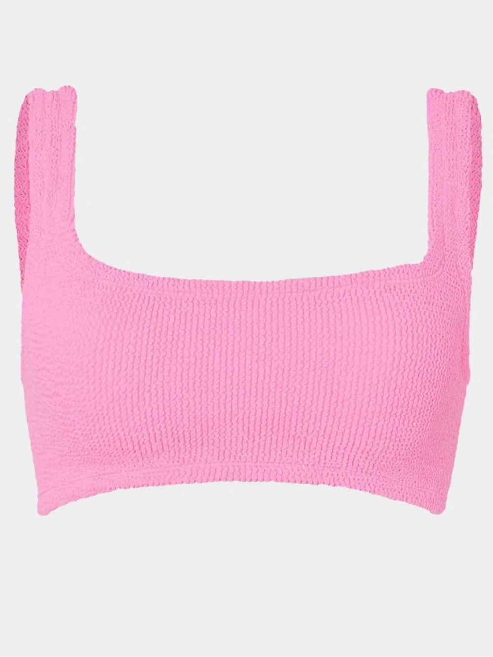 Hunza G Xandra Bikini Top in Bubblegum